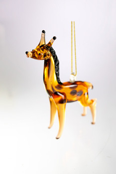Glass Mini Giraffe Ornaments 4"
