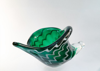 Glass Green Conch Shell