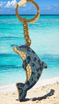 3D Dolphin Key Chain