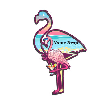 Flamingo Diecut Mag