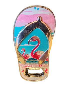 Flip Flop Bottle Opener Flamingo