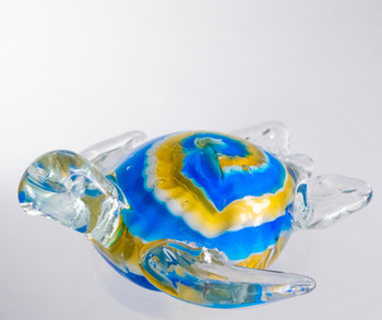 Glass Multi Color Turtle