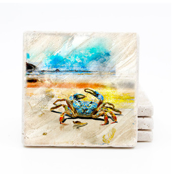 Water Color Coaster BlueCrab