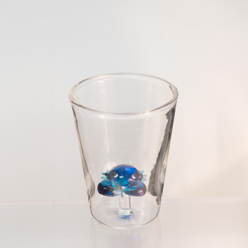 Blue Crab Fig Shot Glass