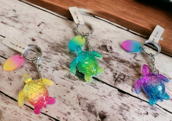 Turtle Charm Keychain Glow in the Dark