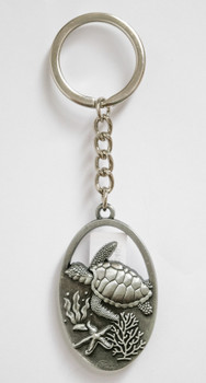 F5253 Metal Keychain Turtle