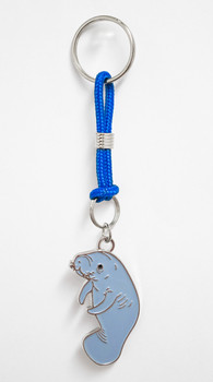 F5274 Metal Manatee Keychain