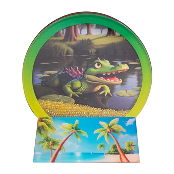 F5271 Snow Globe Magnet Gator
