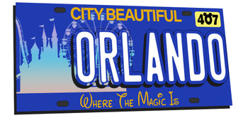 FD5249 Foil magnet Orlando Plate
