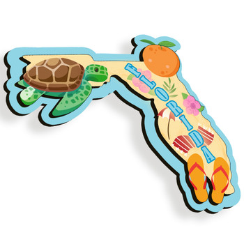 Foil 3D Magnet Florida State Foil 3D Magnet Florida State