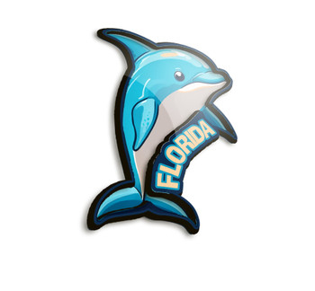 FD5042 3D Foil Dolphin Magnet FL