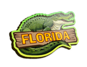 FD5044 3D Foil Gator Magnet FL
