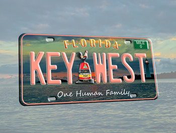 T004 License Plate Key West