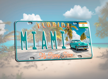 T005 License Plate Miami