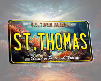 T007 License Plate St Thomas