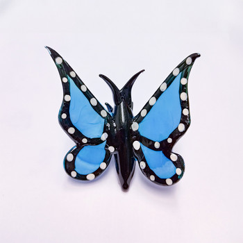 G087 Glass Mini Blue Butterfly