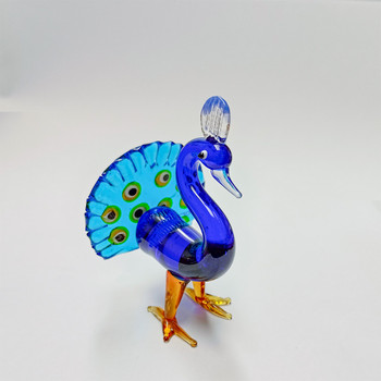 G089 Glass Mini Peacock