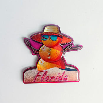 5263 3D Foil Magnet FL Snowman