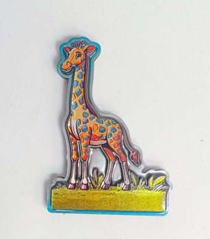 5266 Giraffe Foil Magnet