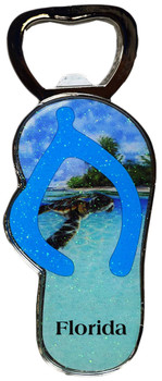 01 Florida Flip Flop Magnet Bottle Opener