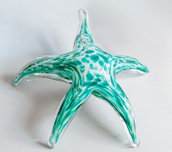 371 Glass Starfish Green 5.5"