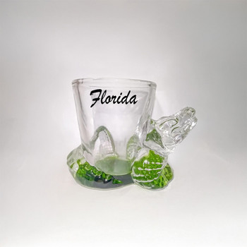 084 Shot Glass Gator FL