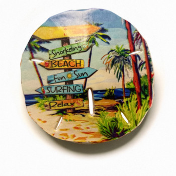 55 Sand Dollar Magnet With Beach Signs