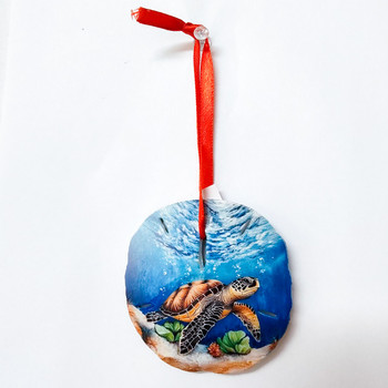 58 Sand Dollar Ornament Sea Turtle