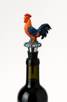 15 Wine Bottle Stopper Rooster KW