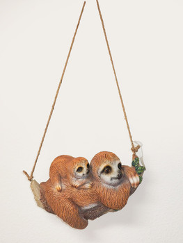 5425 Sloth Mom and Baby Hanging