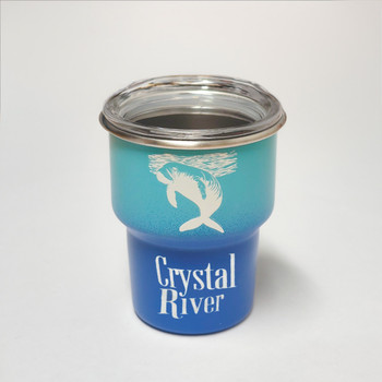 25 Metal Shot Glass Manatee Crystal River