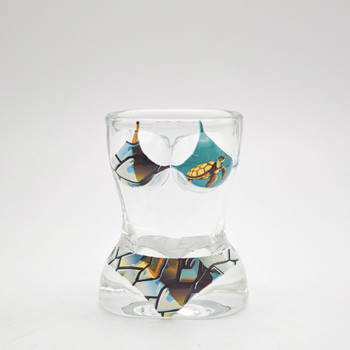 27 Glass Bathing Suit Shot Glass Turtle