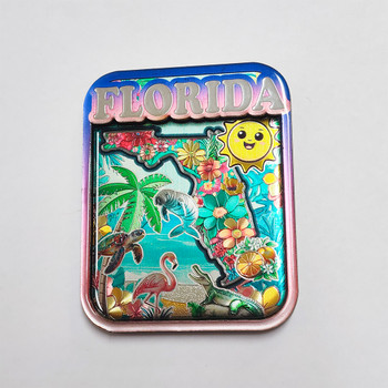 5260 Florida Map Foil Magnet