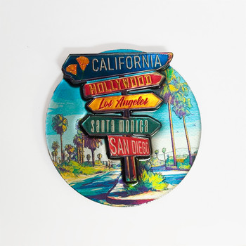 Foil 3D Magnet California Signs