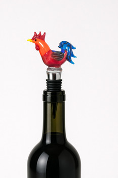 18 Wine Bottle Stopper Rooster