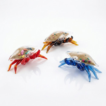 25 Glass Crabs With Sand