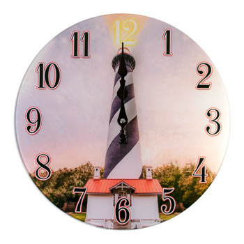 St.Augustine  Glass Clock 13"X 13"