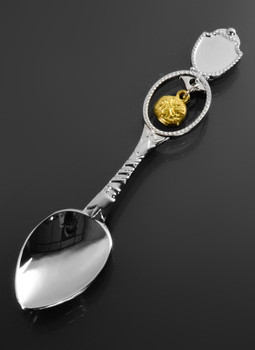 Shield Emblem w/ Sand Dollar Dangle Spoon 4 1/2?