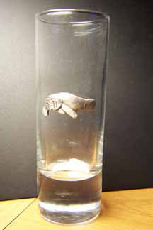 Manatee Glass Shooter 4"