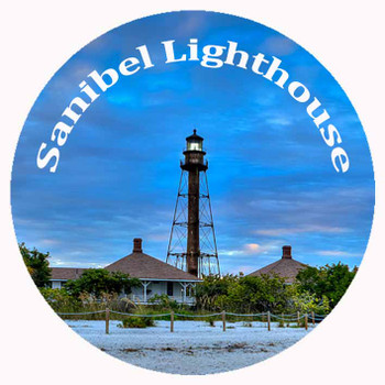 Sanibel Island Glass Magnet Glass 50mm