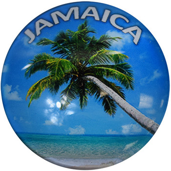 Jamaica Palm  Glass Magnet 50mm