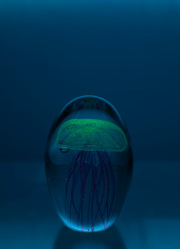 Glass Jellyfish 4 1/4"Pink