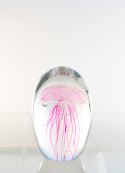 Glass Jellyfish 3 1/4?" Blue
