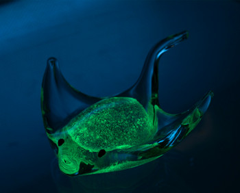 Glass Stingray Blue 5"