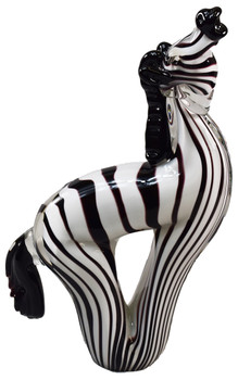 Glass Zebra 15"