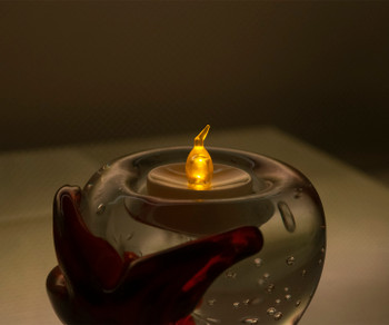 Glass Starfish Tea Light Holder 3"