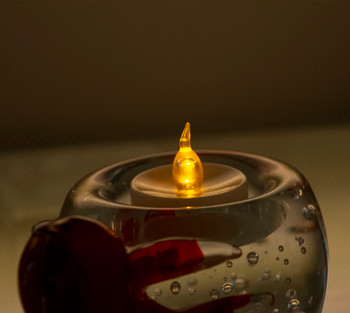 Glass Octopus Tea Light Holder 3"