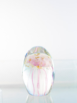 Light Pink Glass Jellyfish 3 1/2?