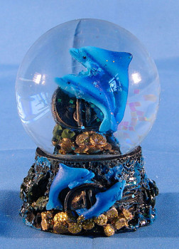 Dolphin w/ Gold Globe 45mm