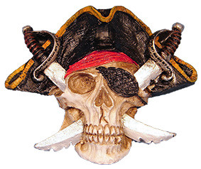 Pirate Skull Magnet 2 1/2"